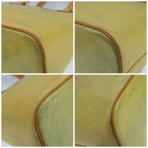 LOUIS VUITTON Monogram Vernis Houston Hand Bag Gris LV Auth - Picture 16 of 16